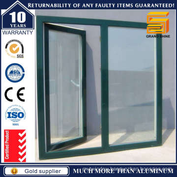 High Quality Wooden Grain Aluminum Casement Window